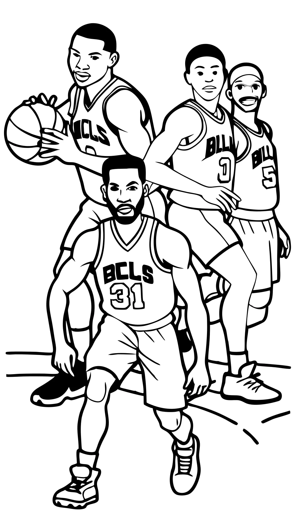 coloriage de basket-ball Pages NBA